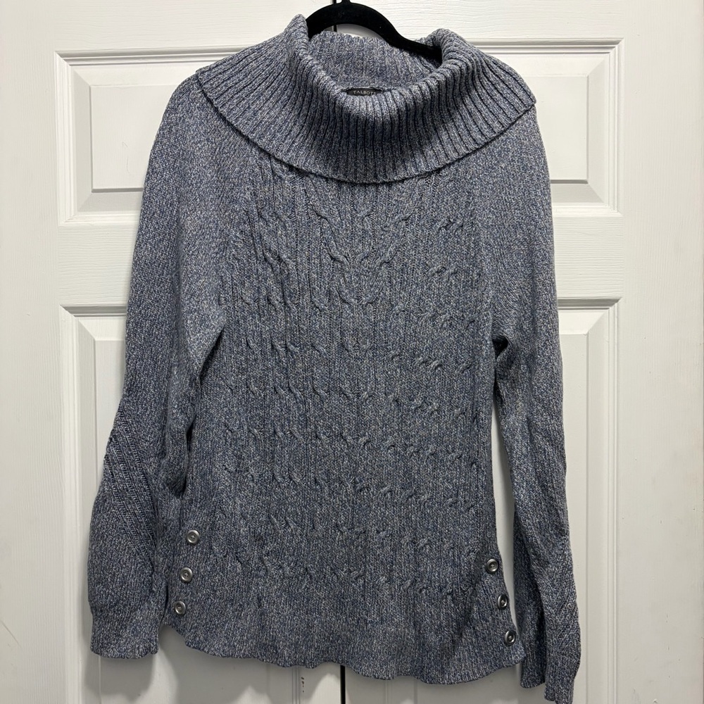 Talbots Blue Cowl Neck Sweater‎
